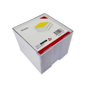 Cub notite hartie alba cu suport
