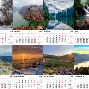Calendar perete Peisaje Romania 2026