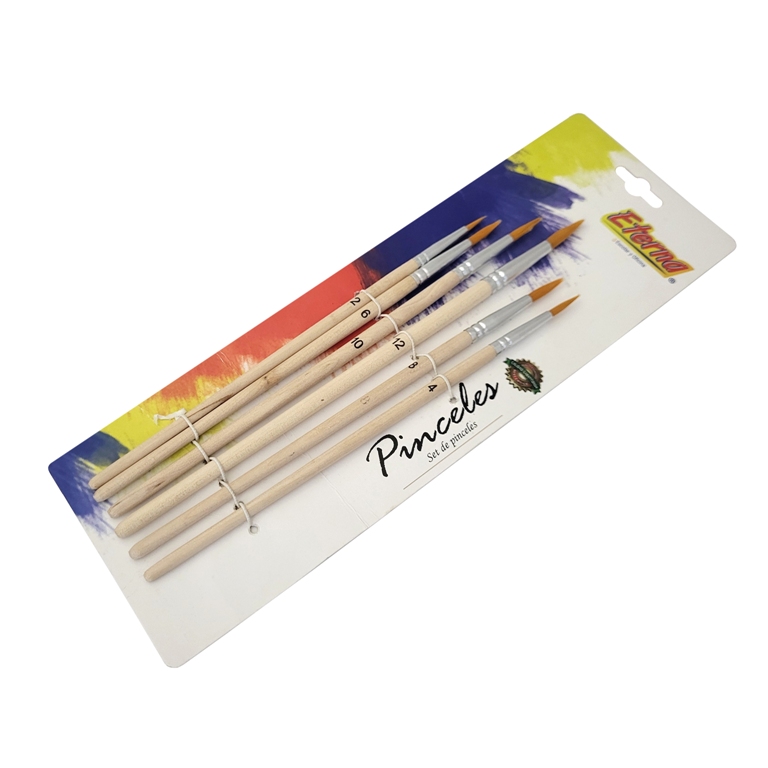 set-6-pensule-corp- lemn-diverse-marimi-numerotate-cu varf ascutit-pictura-rechizite-scolare-copii