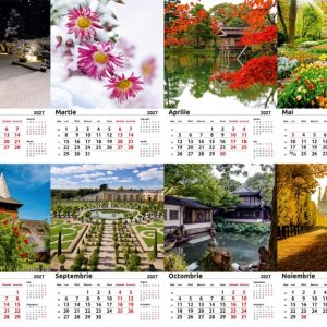 Calendar de perete flori gradini 2027