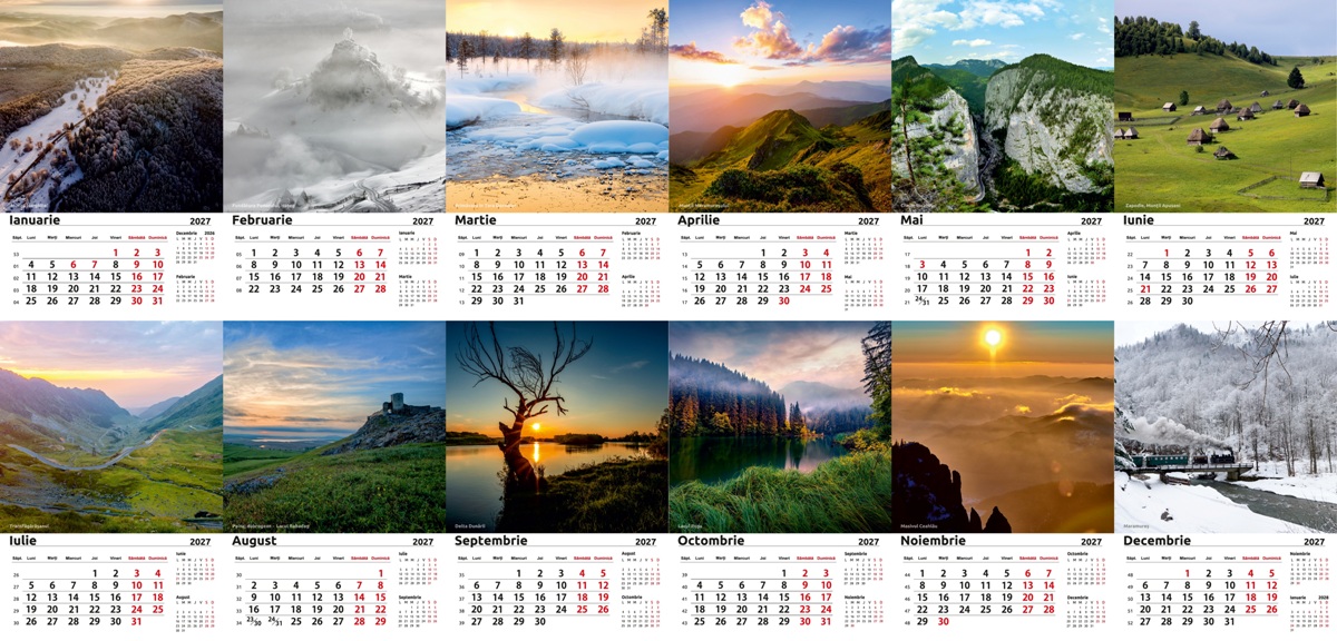 Calendar de birou 2027-imagini-peisaje