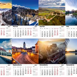 Calendar birou imagini Romania 2027