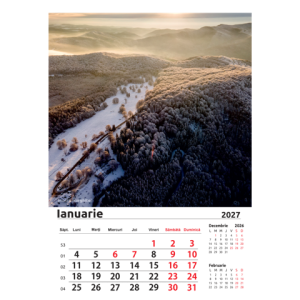 Calendar perete A3-2027 Peiaje Romania